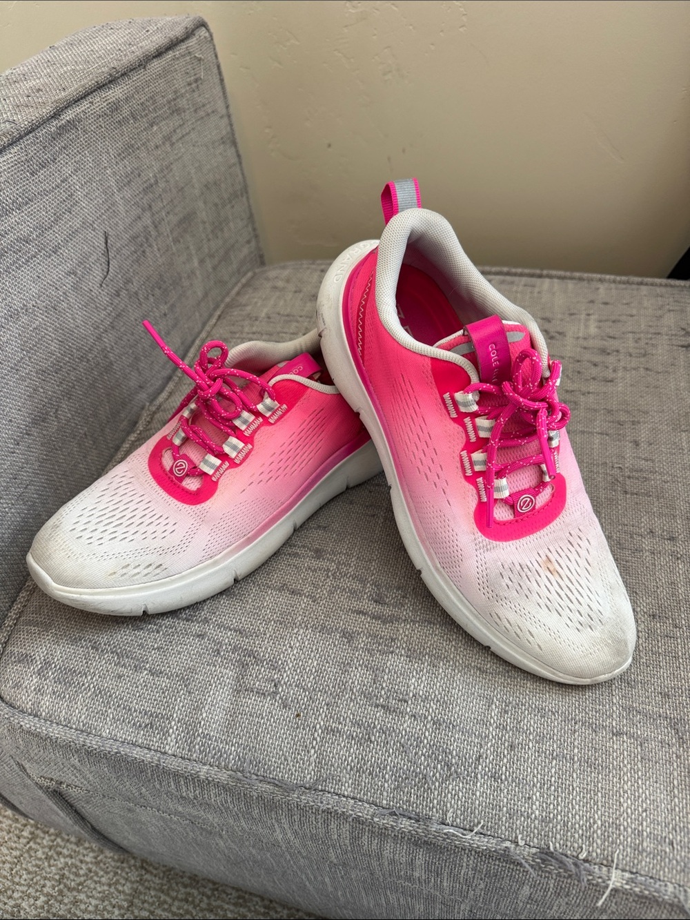 Cole Haan Women's Pink and White Gradient Athletic Sneakers